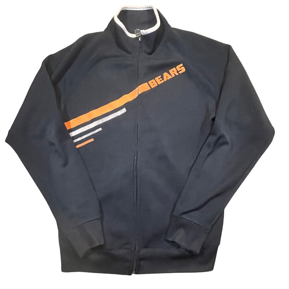 NFL Pro Line Bears Zip Jacket Medium RetroSport Athletic Vintage Style‎ Navy
